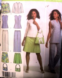 4695 EZ LO RISE PANTS,SKIRT,TUNIC,SHIRT,PURSE PATTERN 8-12,16-22